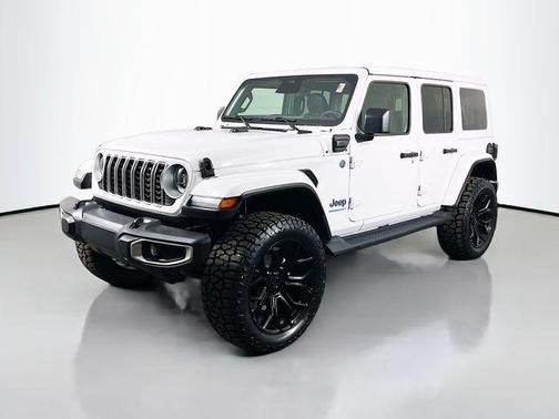 Bright White Clearcoat 2025 Jeep Wrangler 4xe Sahara