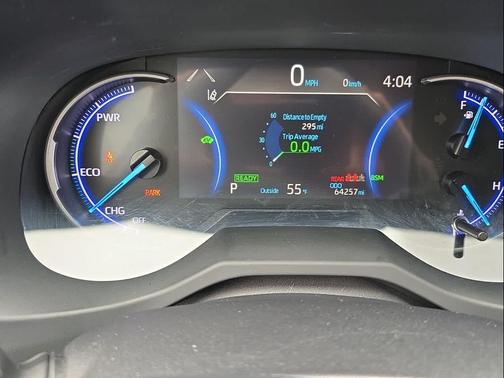 Blizzard Pearl w/Black Roof 2019 Toyota RAV4 Hybrid SE