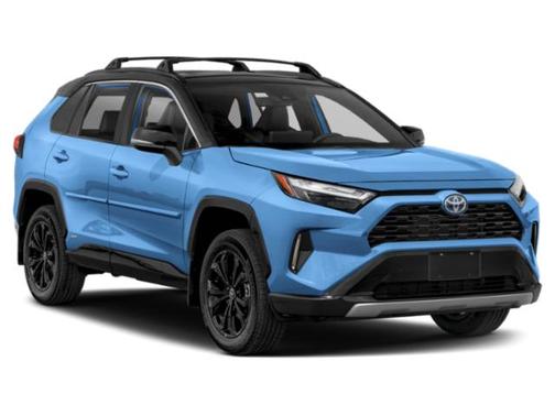 Silver Sky Metallic/Midnight Black Metallic 2024 Toyota RAV4 Hybrid SE