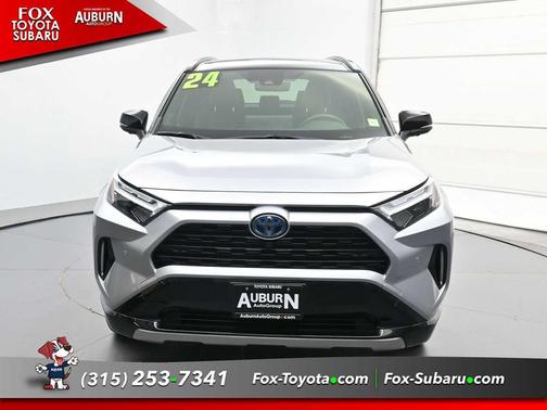 Silver Sky Metallic/Midnight Black Metallic 2024 Toyota RAV4 Hybrid SE