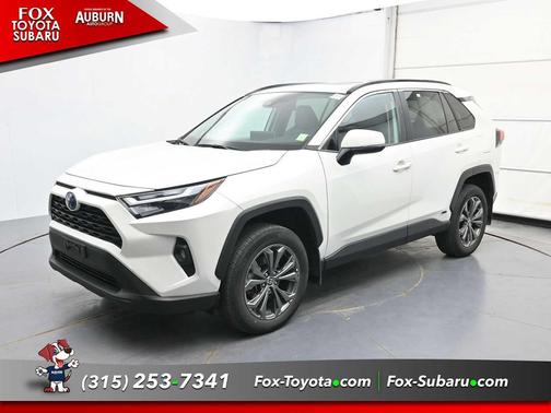 Blizzard Pearl 2022 Toyota RAV4 Hybrid XLE Premium