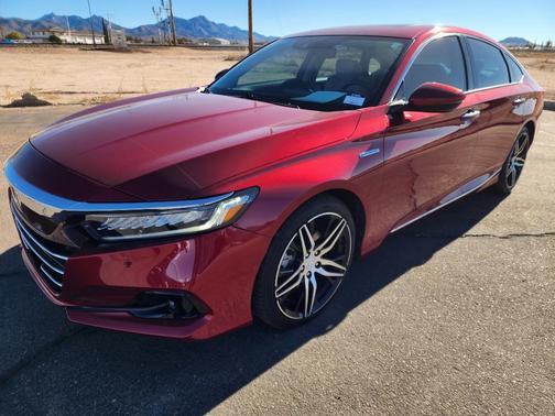 Red 2022 Honda Accord Hybrid Touring