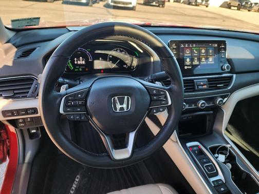 Red 2022 Honda Accord Hybrid Touring