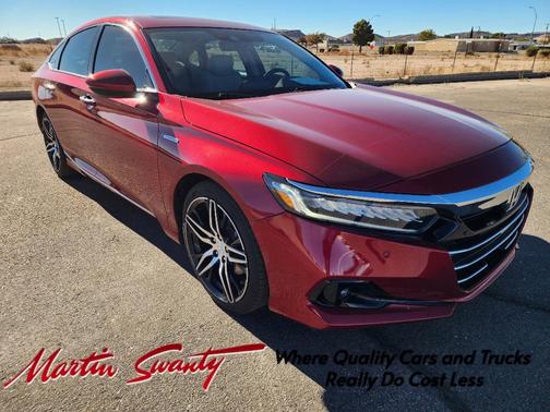 Red 2022 Honda Accord Hybrid Touring