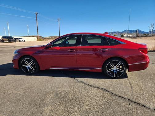 Red 2022 Honda Accord Hybrid Touring