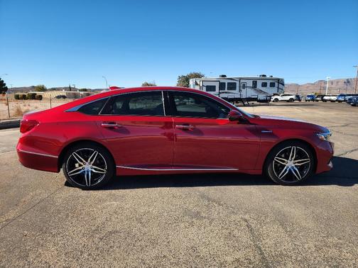 Red 2022 Honda Accord Hybrid Touring