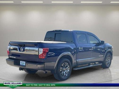 Deep Blue Pearl 2017 Nissan Titan Platinum Reserve