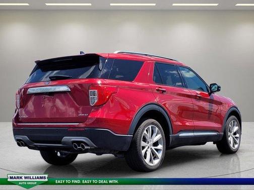 Red 2023 Ford Explorer Platinum