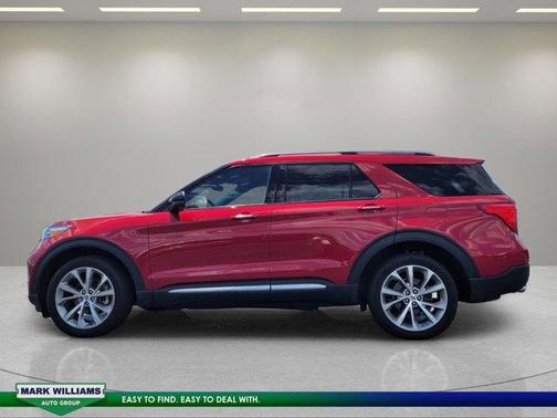 Red 2023 Ford Explorer Platinum