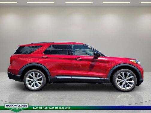 Red 2023 Ford Explorer Platinum