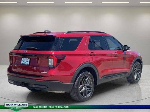 Red 2025 Ford Explorer ST-Line
