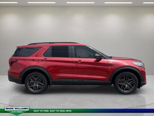 Red 2025 Ford Explorer ST-Line