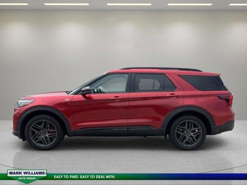 Red 2025 Ford Explorer ST-Line