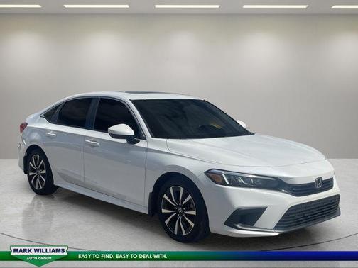 White 2023 Honda Civic EX