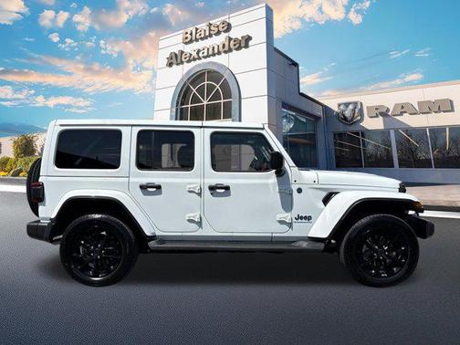 Bright White Clearcoat 2025 Jeep Wrangler 4xe Sahara