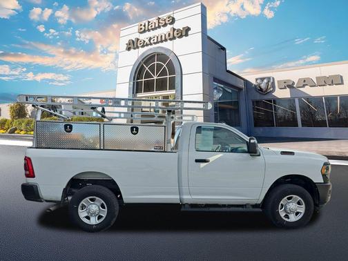 Bright White Clearcoat 2024 RAM 3500 Tradesman Regular Cab 4x4 8' Box