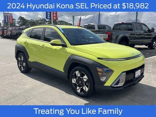 Yellow 2024 Hyundai KONA SEL