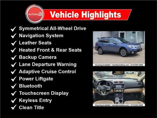 2016 Subaru Outback 2.5i Limited