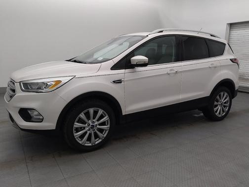 White Platinum Metallic Tri-Coat 2017 Ford Escape Titanium