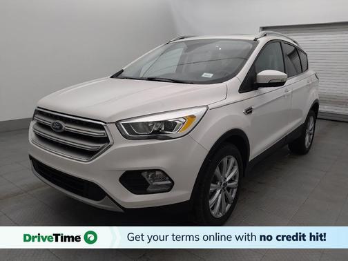 White Platinum Metallic Tri-Coat 2017 Ford Escape Titanium