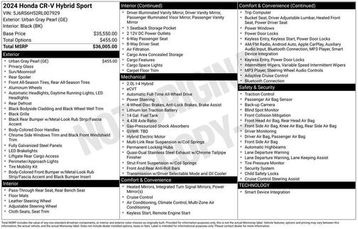2024 Honda CR-V Hybrid Sport AWD
