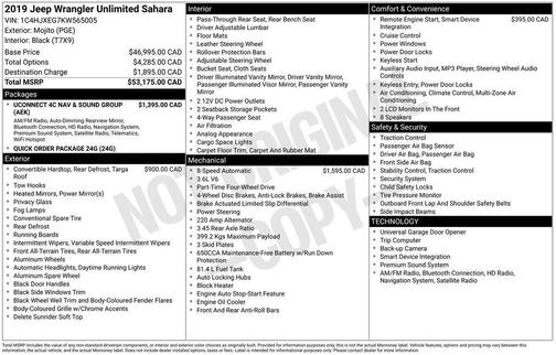 2019 Jeep Wrangler Unlimited Sahara