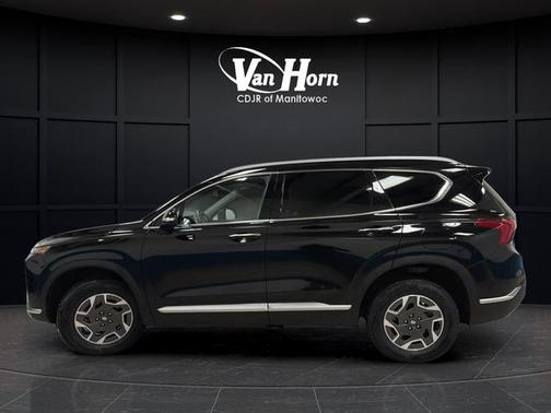 Twilight Black 2022 Hyundai SANTA FE HEV Blue