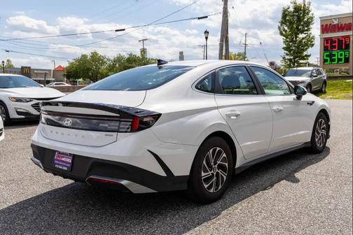 Serenity White 2026 Hyundai SONATA Hybrid Base
