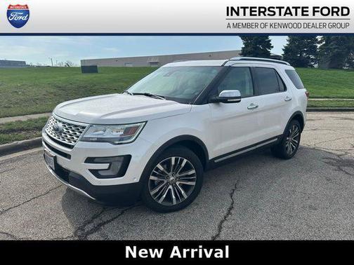 White Platinum Metallic Tri-Coat 2017 Ford Explorer Platinum