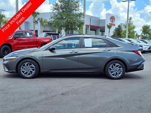 Amazon Gray 2025 Hyundai ELANTRA HEV Blue