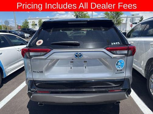 Silver Sky Metallic w/Midnight Black Roof 2020 Toyota RAV4 Hybrid SE