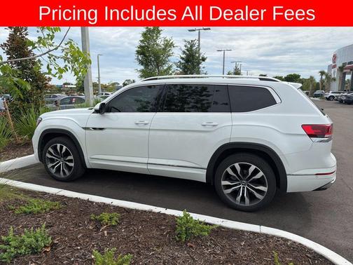 Opal White Pearl 2023 Volkswagen Atlas 3.6L SEL Premium
