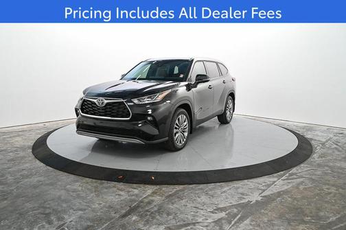 Midnight Black 2026 Toyota Highlander Platinum