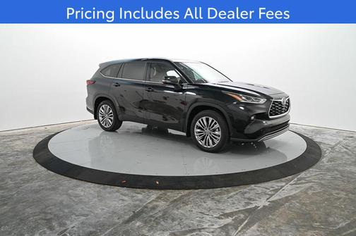 Midnight Black 2026 Toyota Highlander Platinum