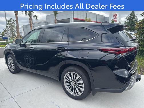 Midnight Black 2026 Toyota Highlander Platinum