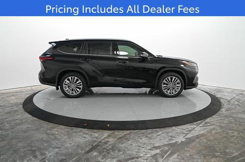 Midnight Black 2026 Toyota Highlander Platinum
