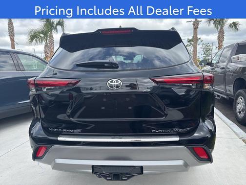 Midnight Black 2026 Toyota Highlander Platinum