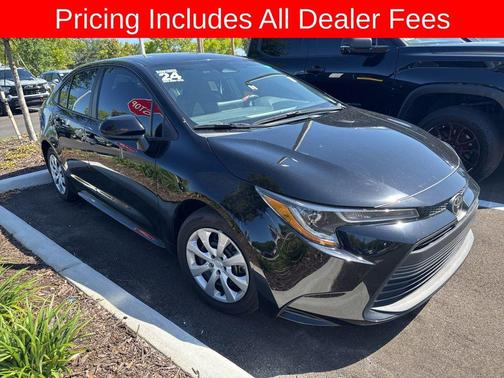Midnight Black Metallic 2024 Toyota Corolla LE