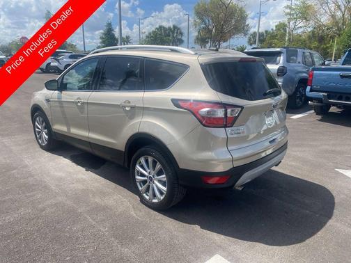 White Gold Metallic 2018 Ford Escape Titanium