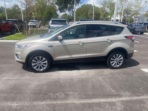 White Gold Metallic 2018 Ford Escape Titanium