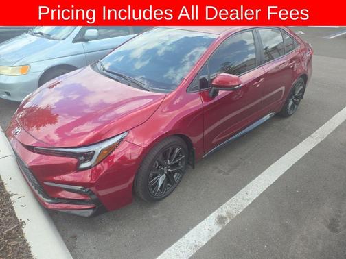 Ruby Flare Pearl 2025 Toyota Corolla SE