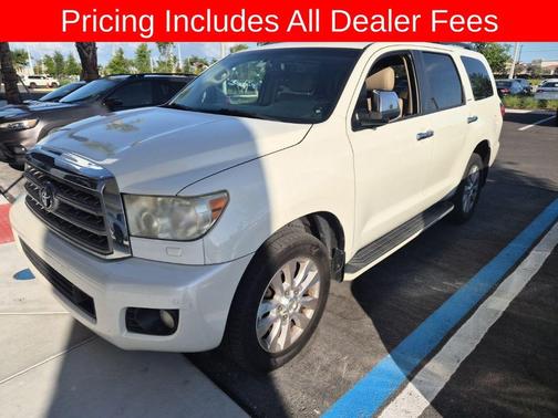 Blizzard Pearl 2015 Toyota Sequoia Platinum