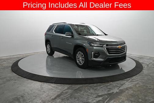 Silver Sage Metallic 2023 Chevrolet Traverse LT Cloth