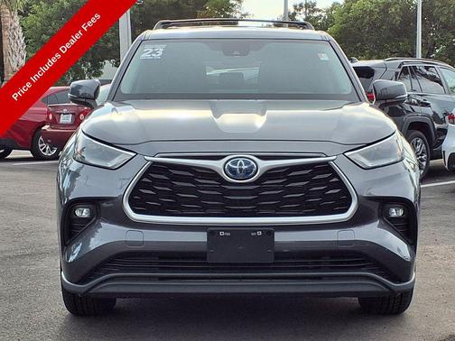 Magnetic Gray Metallic 2023 Toyota Highlander Hybrid LE