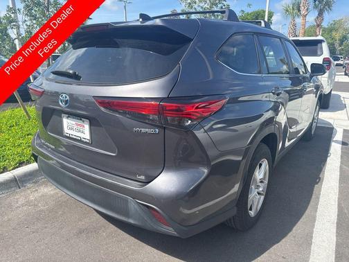 Magnetic Gray Metallic 2023 Toyota Highlander Hybrid LE