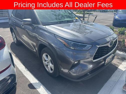 Magnetic Gray Metallic 2023 Toyota Highlander Hybrid LE