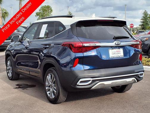 Dark Ocean Blue/White Roof 2021 Kia Seltos S