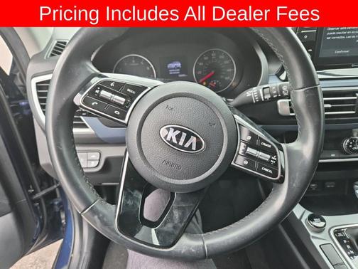 Dark Ocean Blue/White Roof 2021 Kia Seltos S
