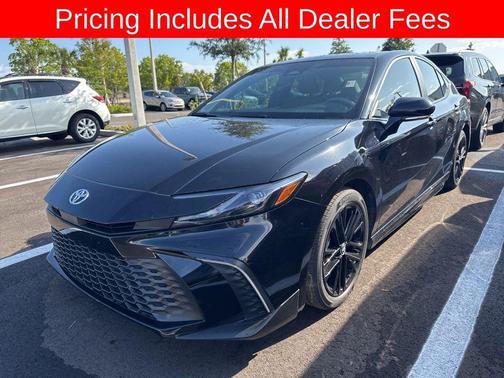 Midnight Black Metallic 2025 Toyota Camry SE