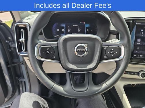 Thunder Grey Metallic 2023 Volvo XC40 B4 Plus Dark Theme